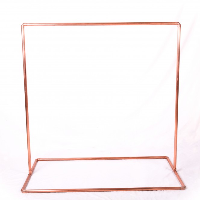 Copper signage stand